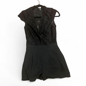 Bebe Black Lace Romper